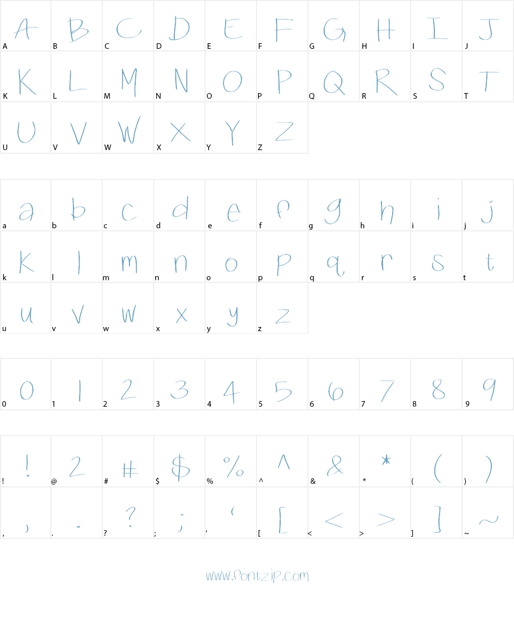 KBSwiftly Font Character
