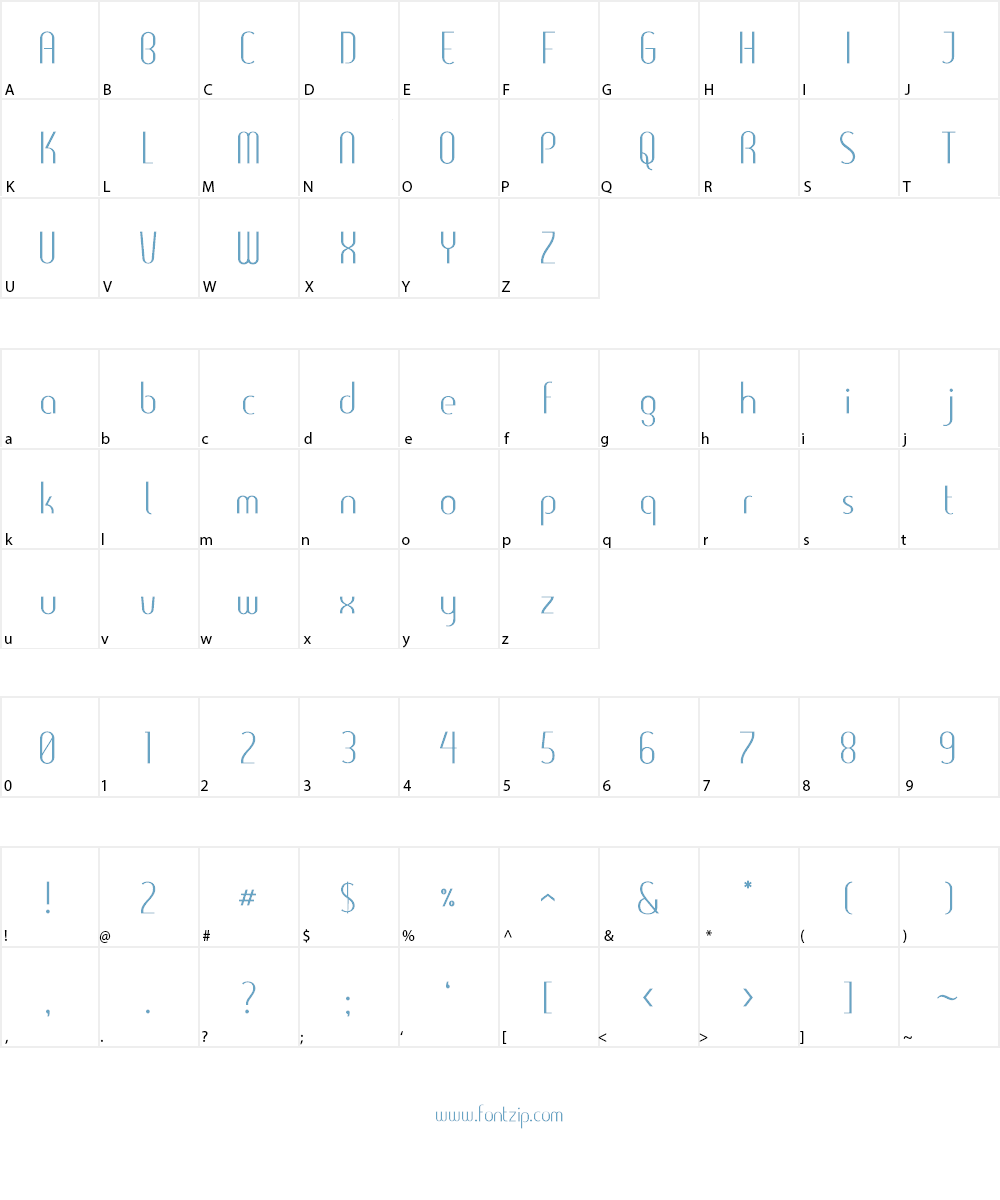 Clearlight Font Character