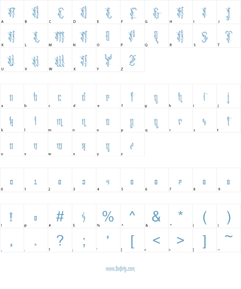 Grimeplex Font Character