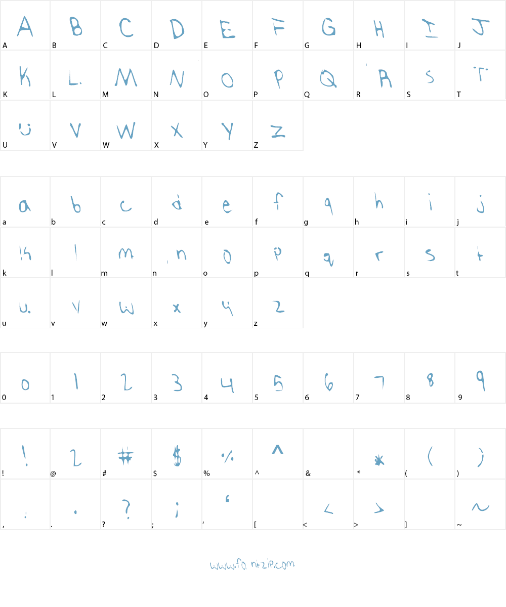 Anphong Font Character