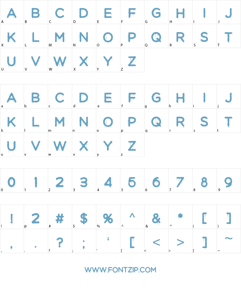 Moist Font Character
