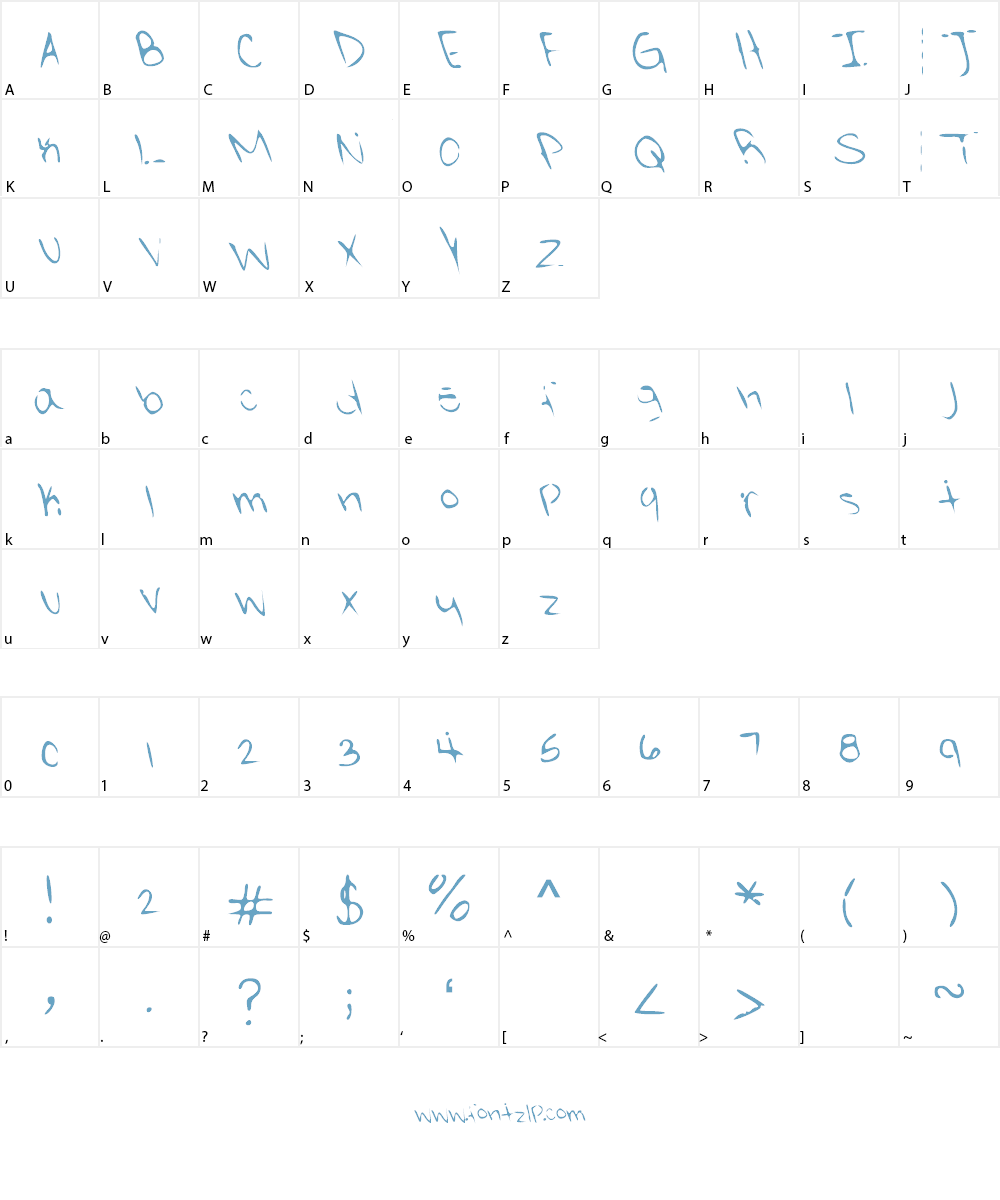 Paty Font Character