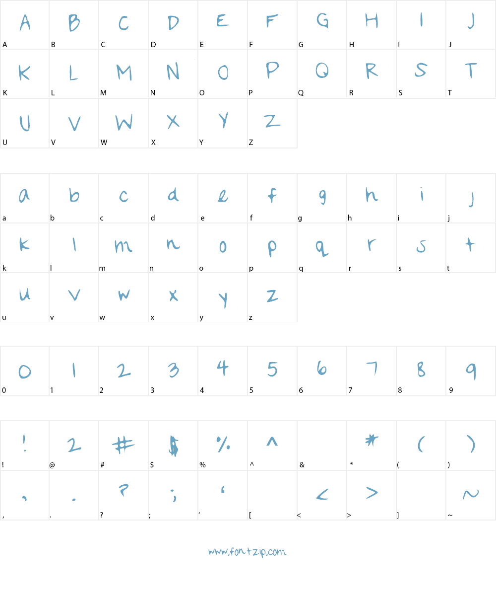 Rachel_ Font Character