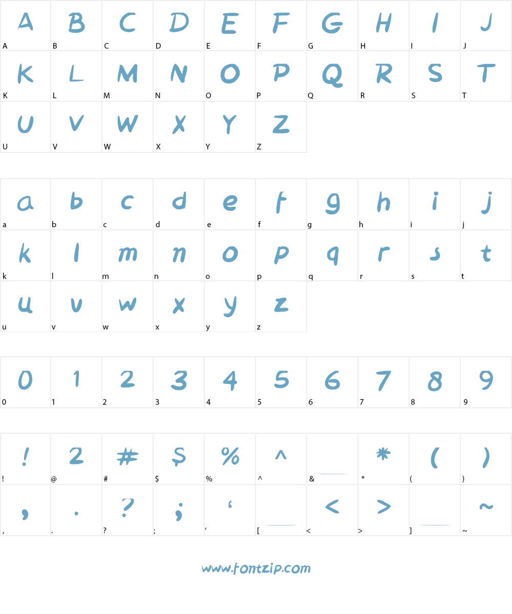 tebal_font Font Character