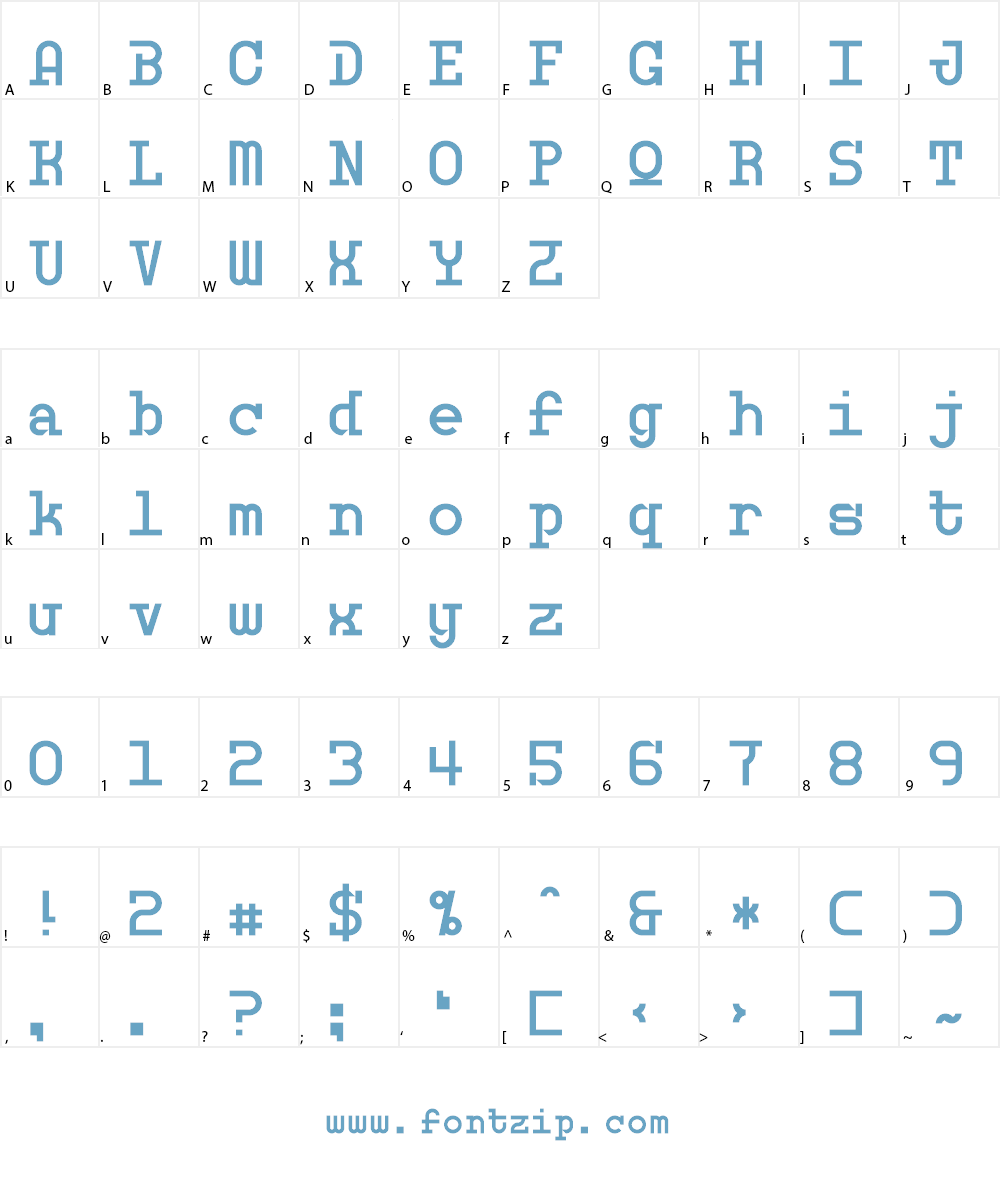 Monosphere Personal Use Font Character