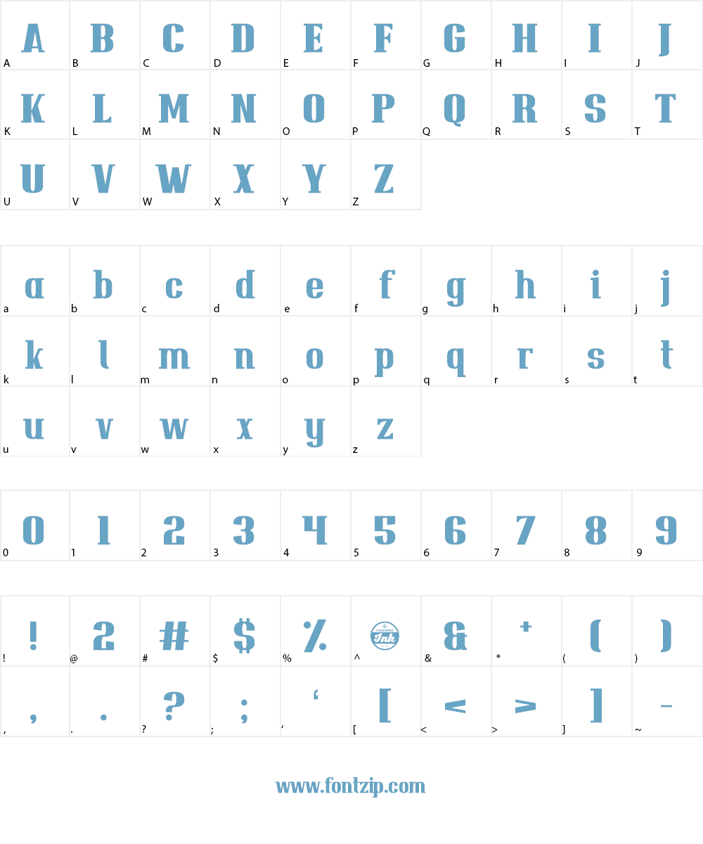 Jemboree Font Character