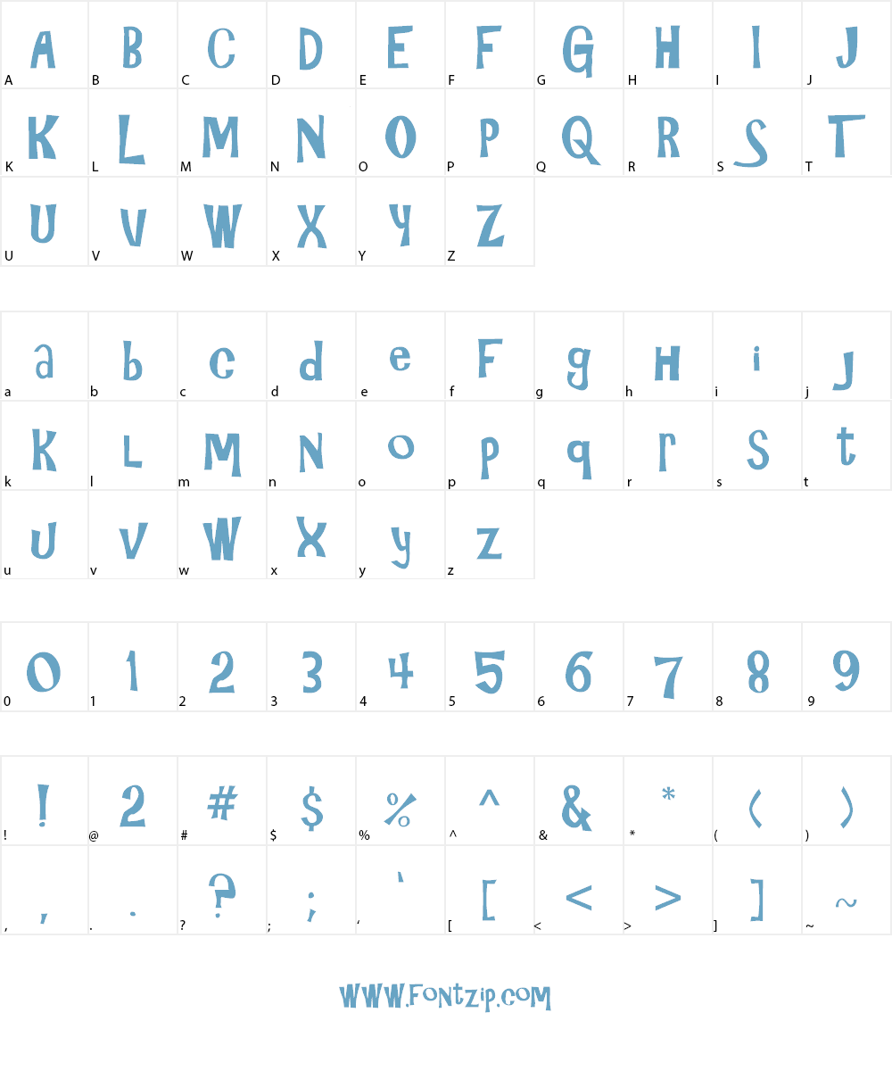 Gilligans Island Font Character