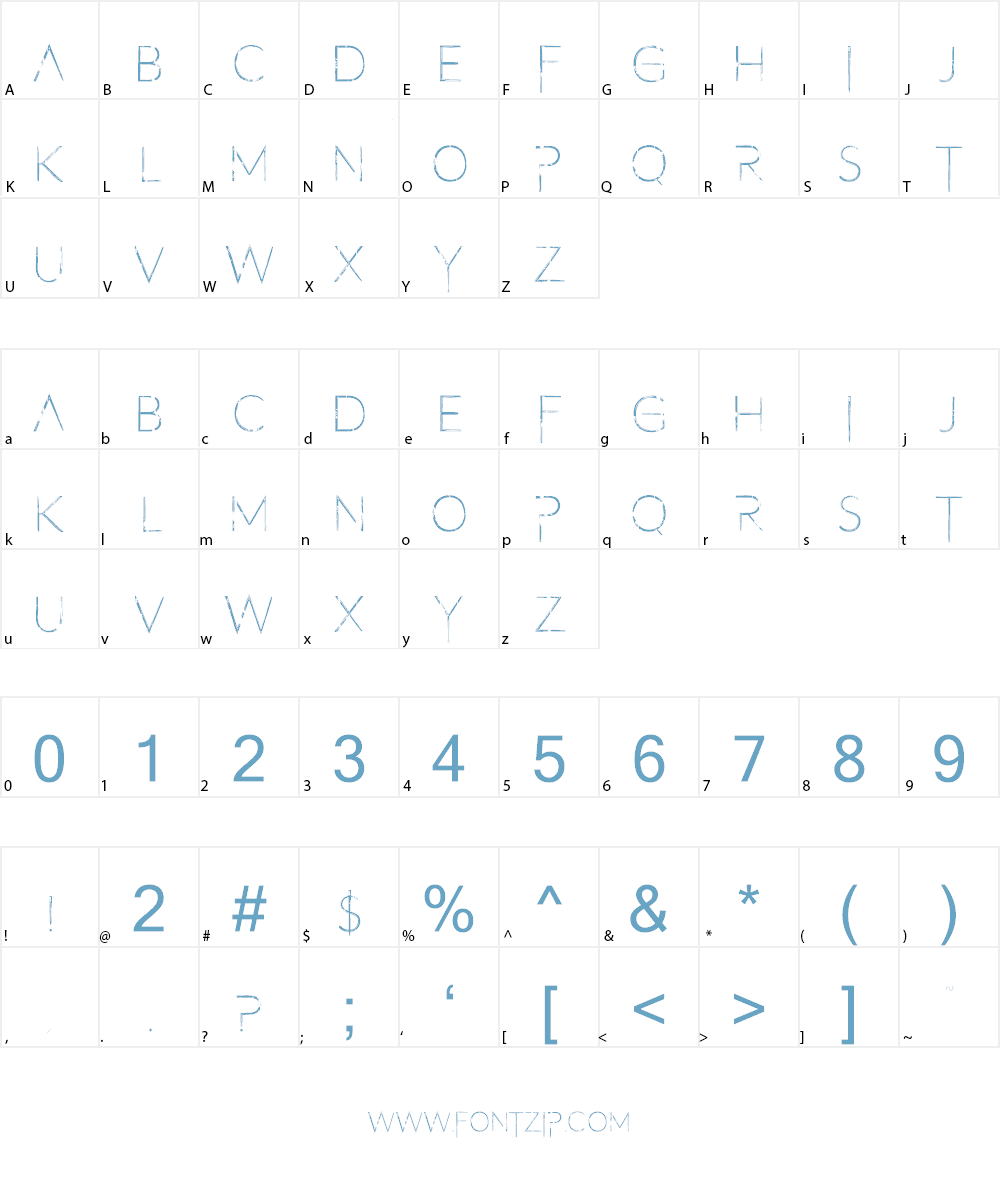 Filth of Icarus Font Character