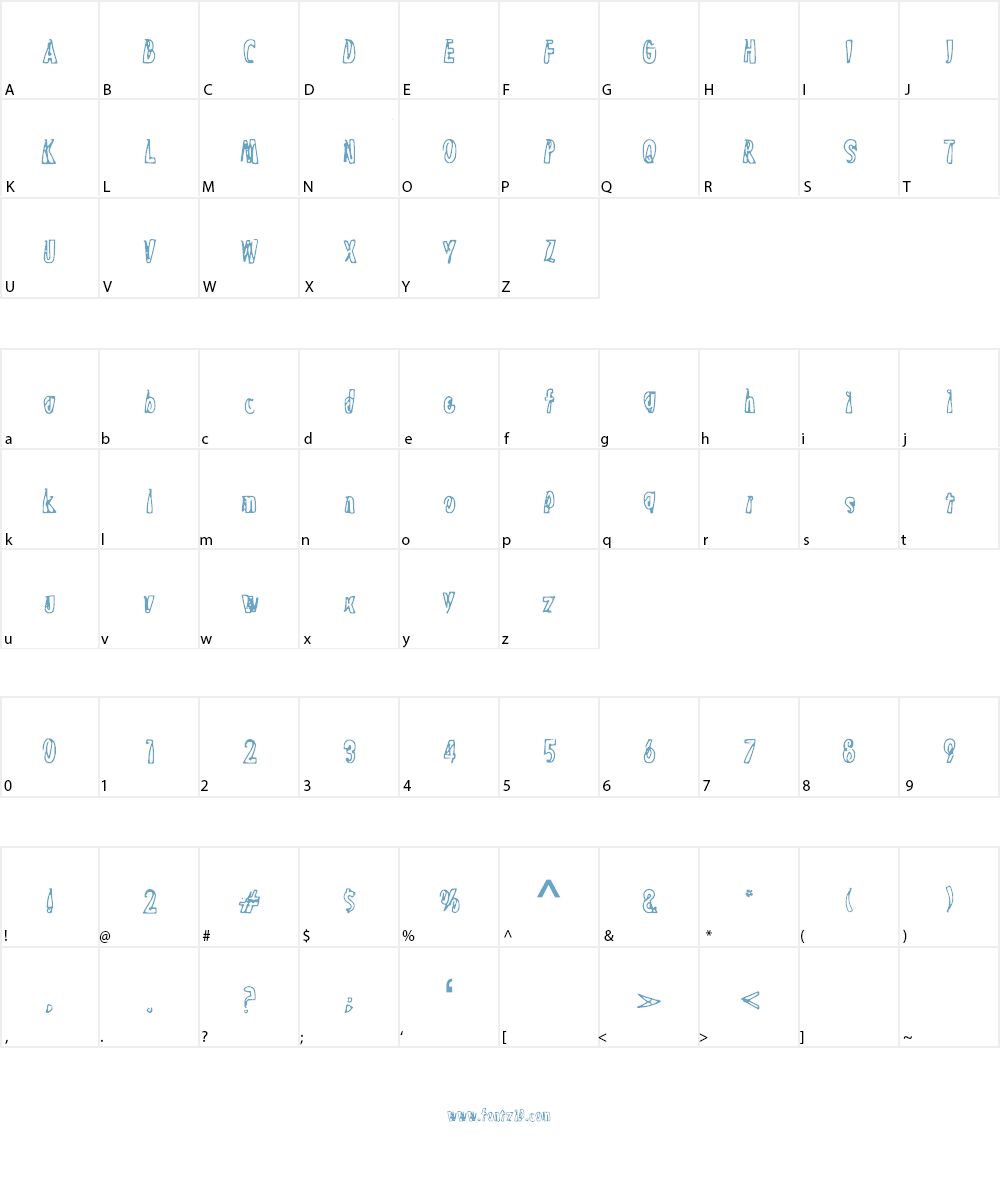 Lilly_sFont Font Character