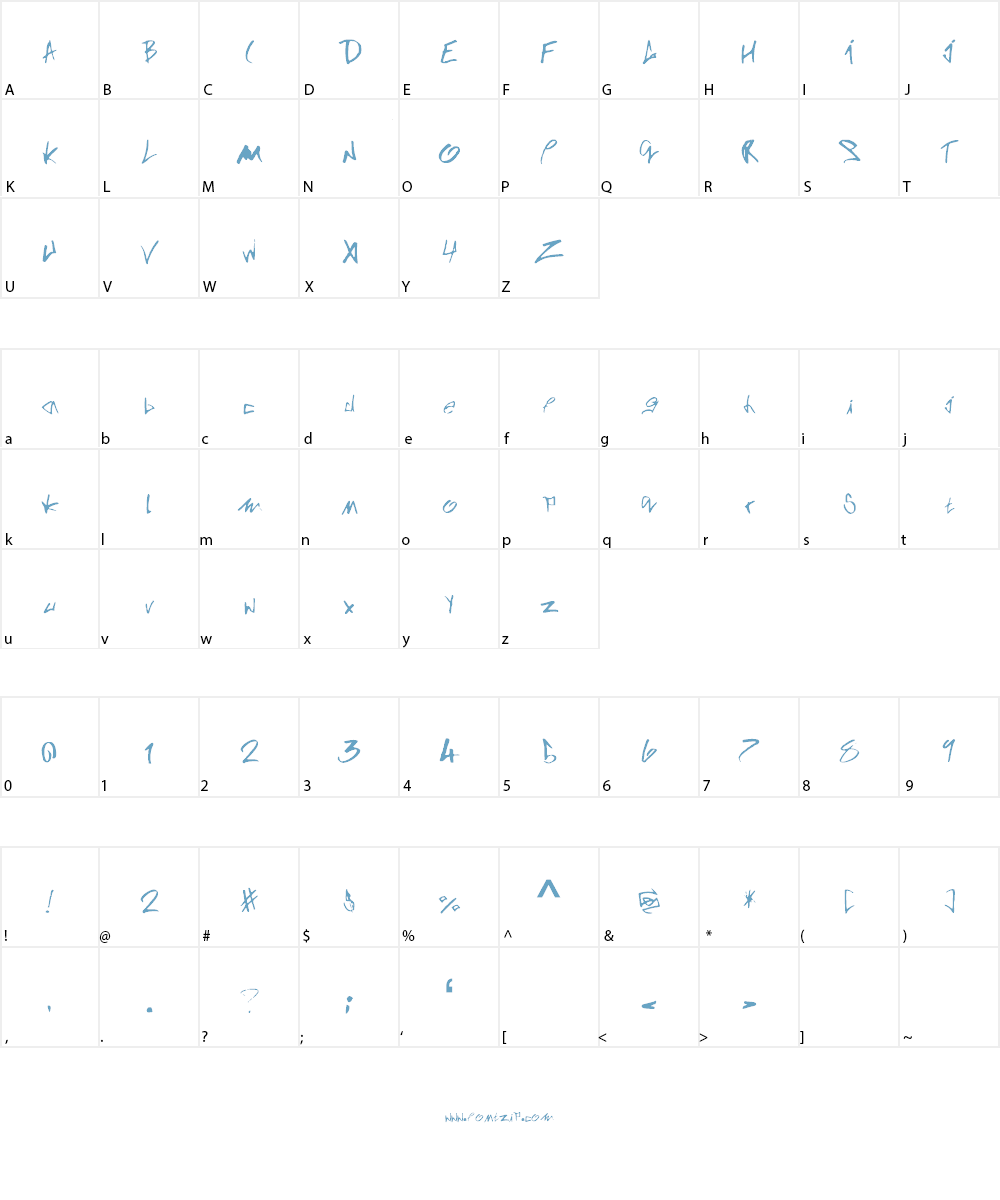 DeadEnd Font Character