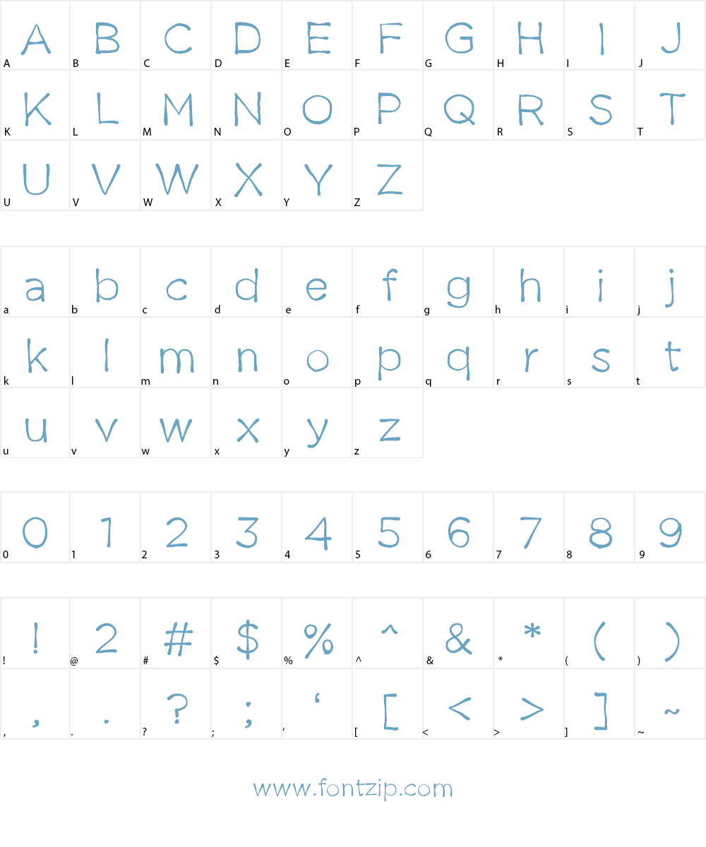 The Struggle is Real Font Character