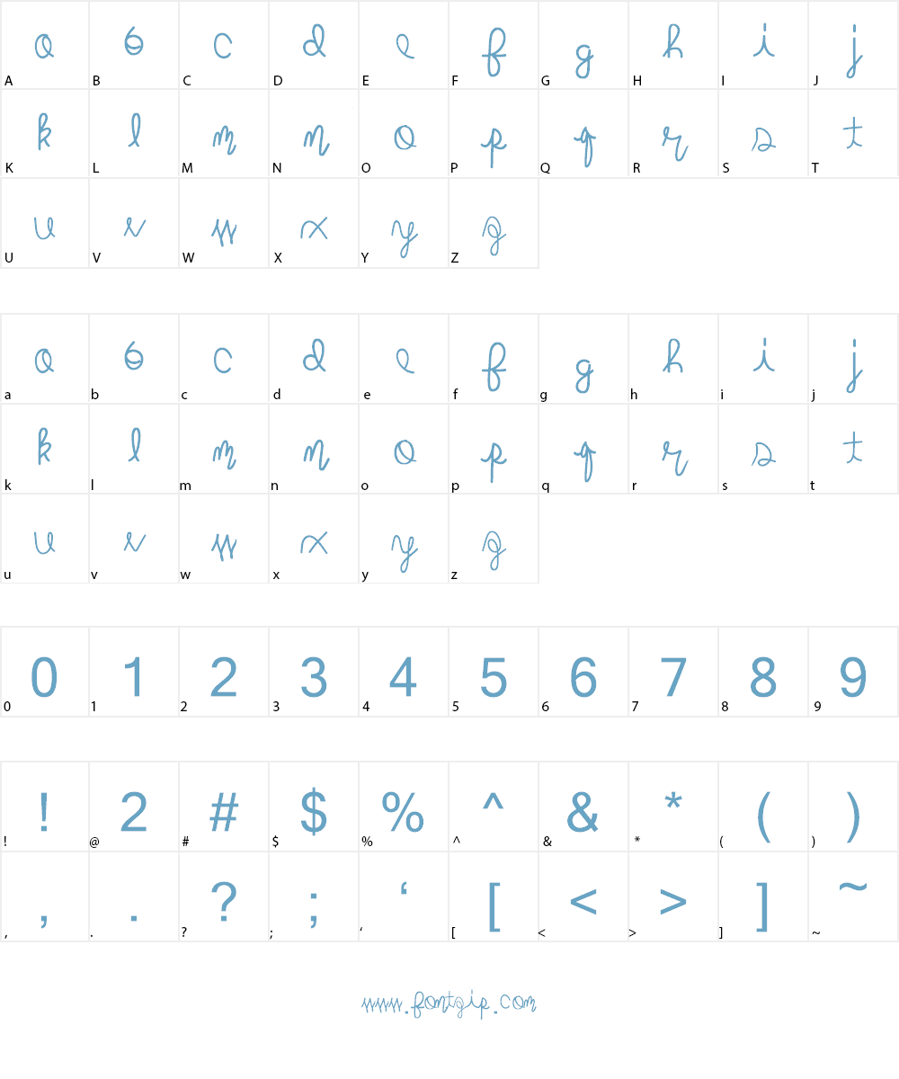 mightyroping Font Character