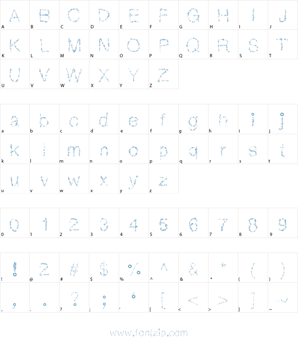 MGbubblebath Font Character
