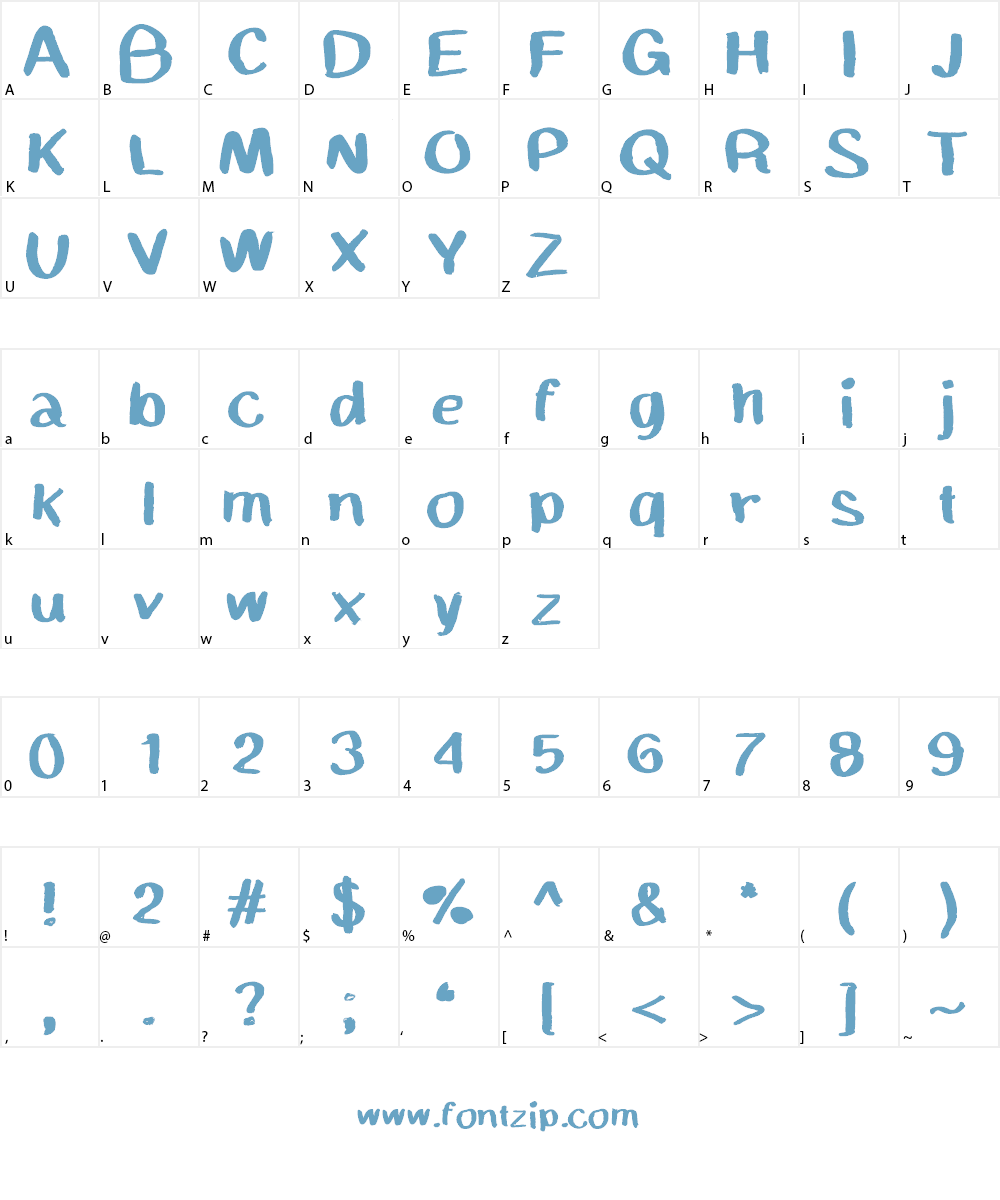 MGchalkwalk Font Character