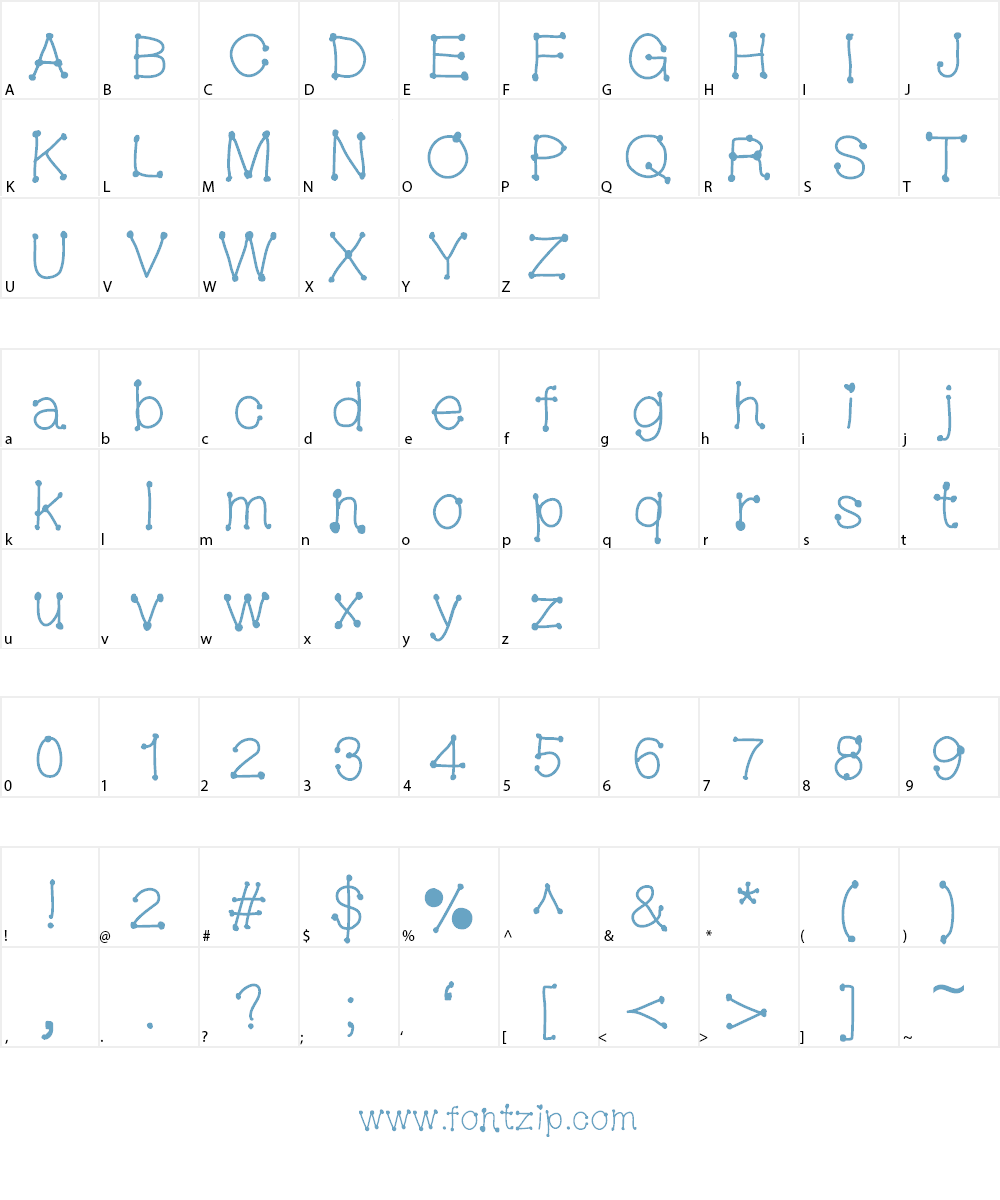 MGDotsandfonts Font Character