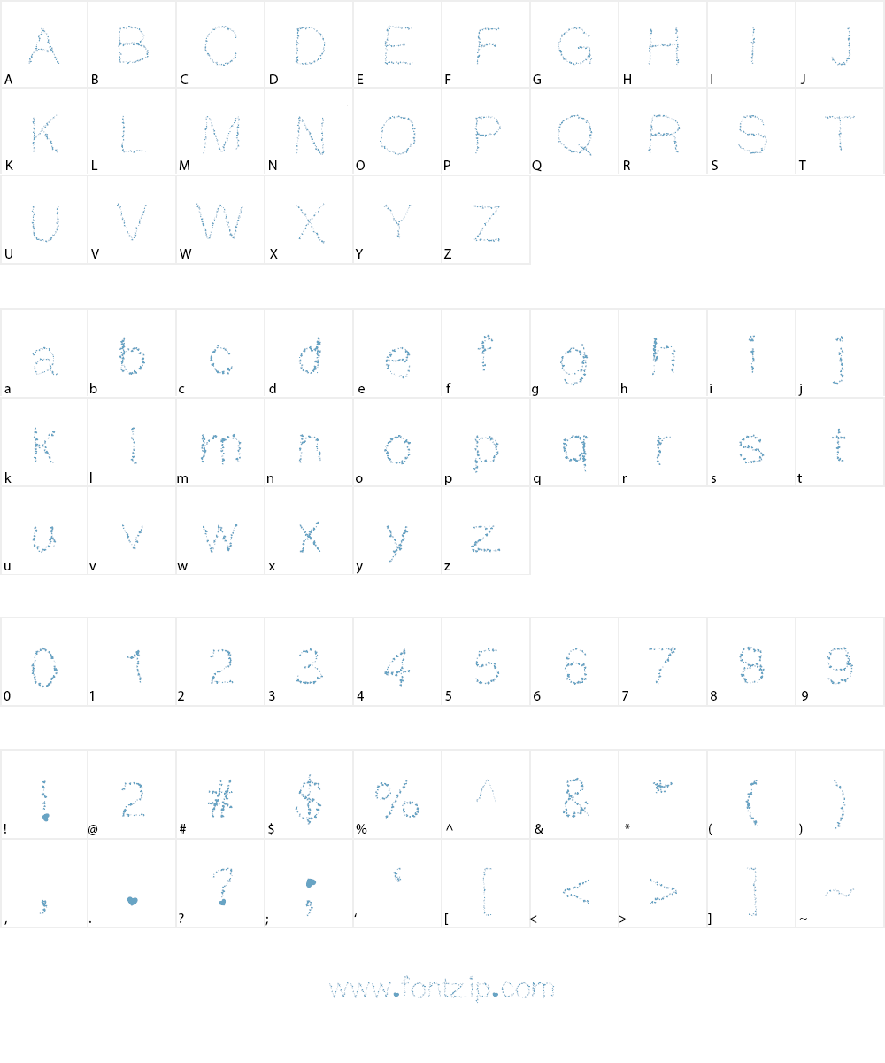 MGHeartart Font Character