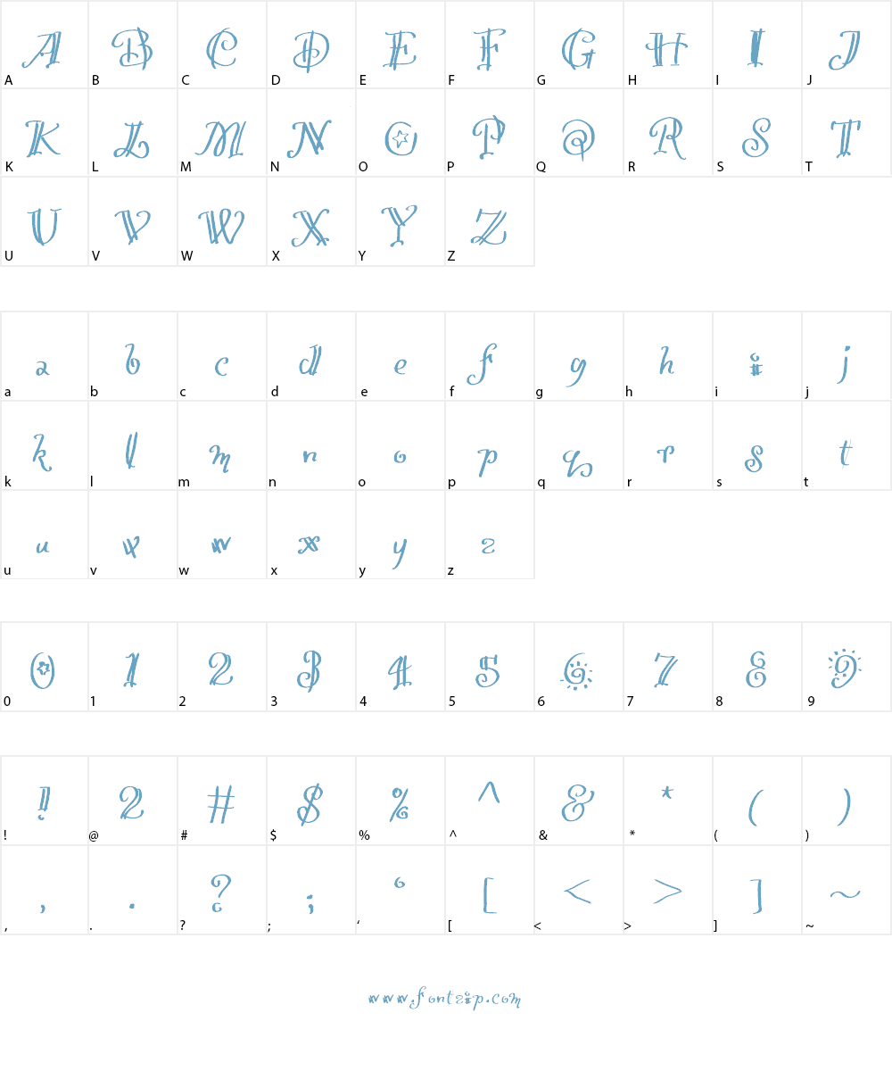 MGletsparty Font Character