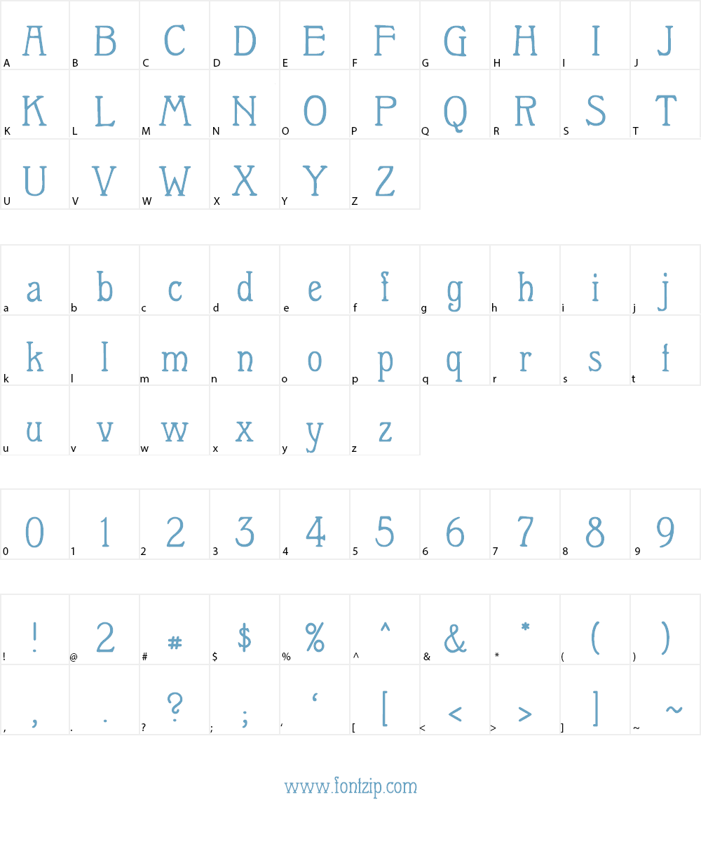 Berolina Font Character
