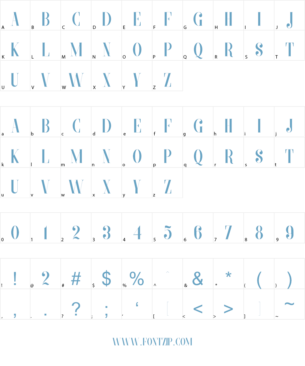 MORVA Font Character
