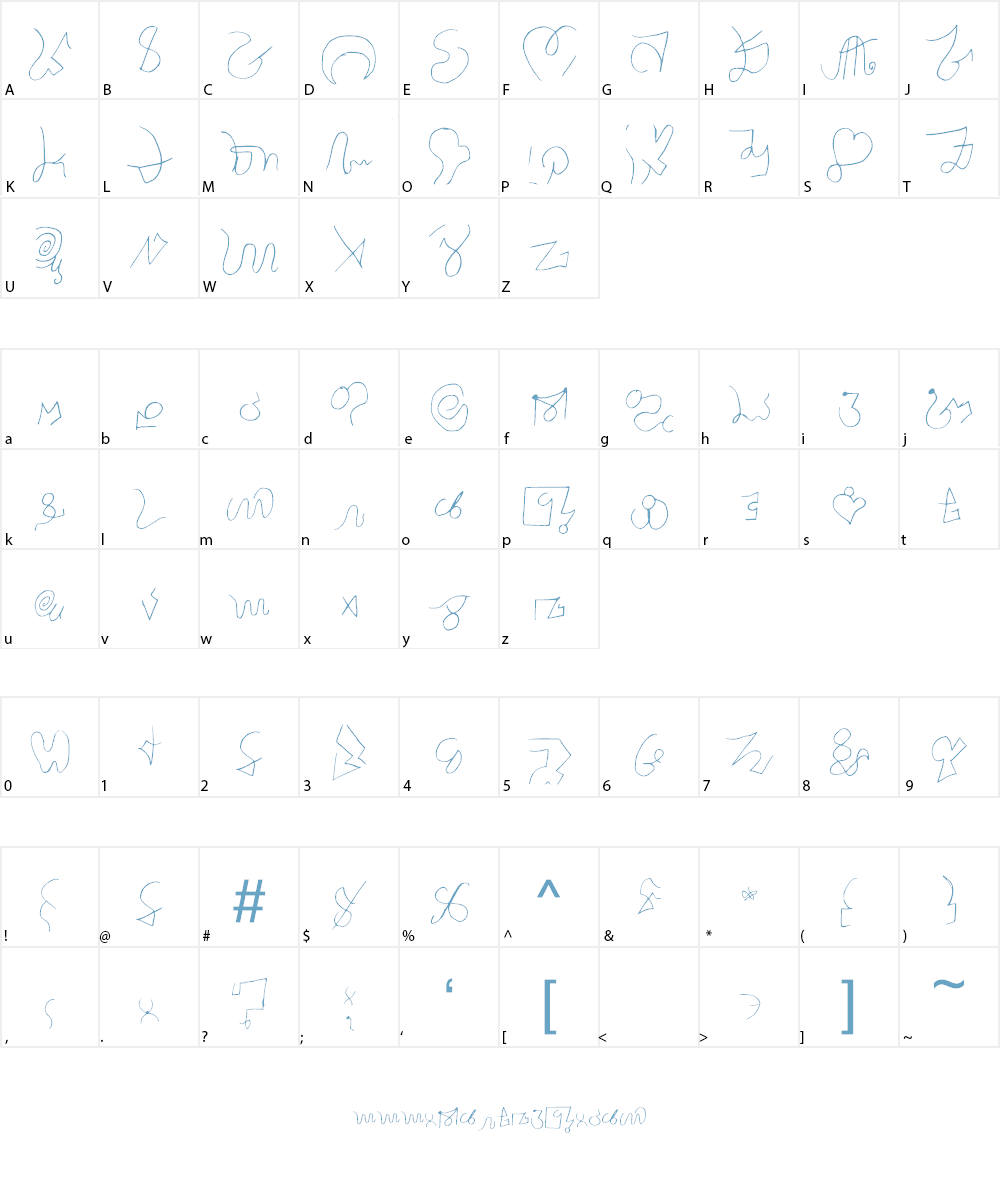 Luis Ornamental Font Character