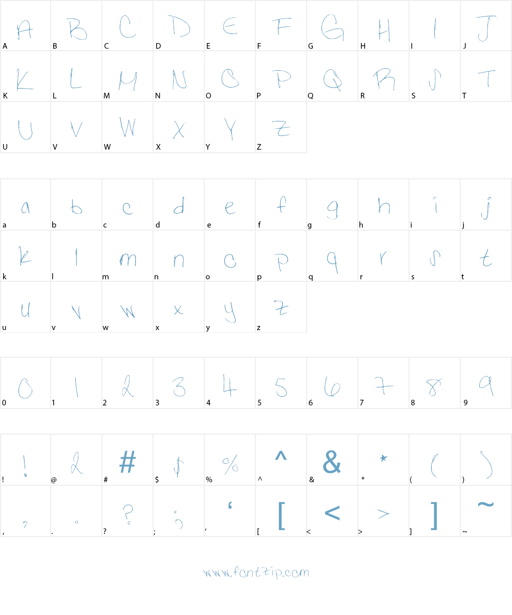 Tori Font Character
