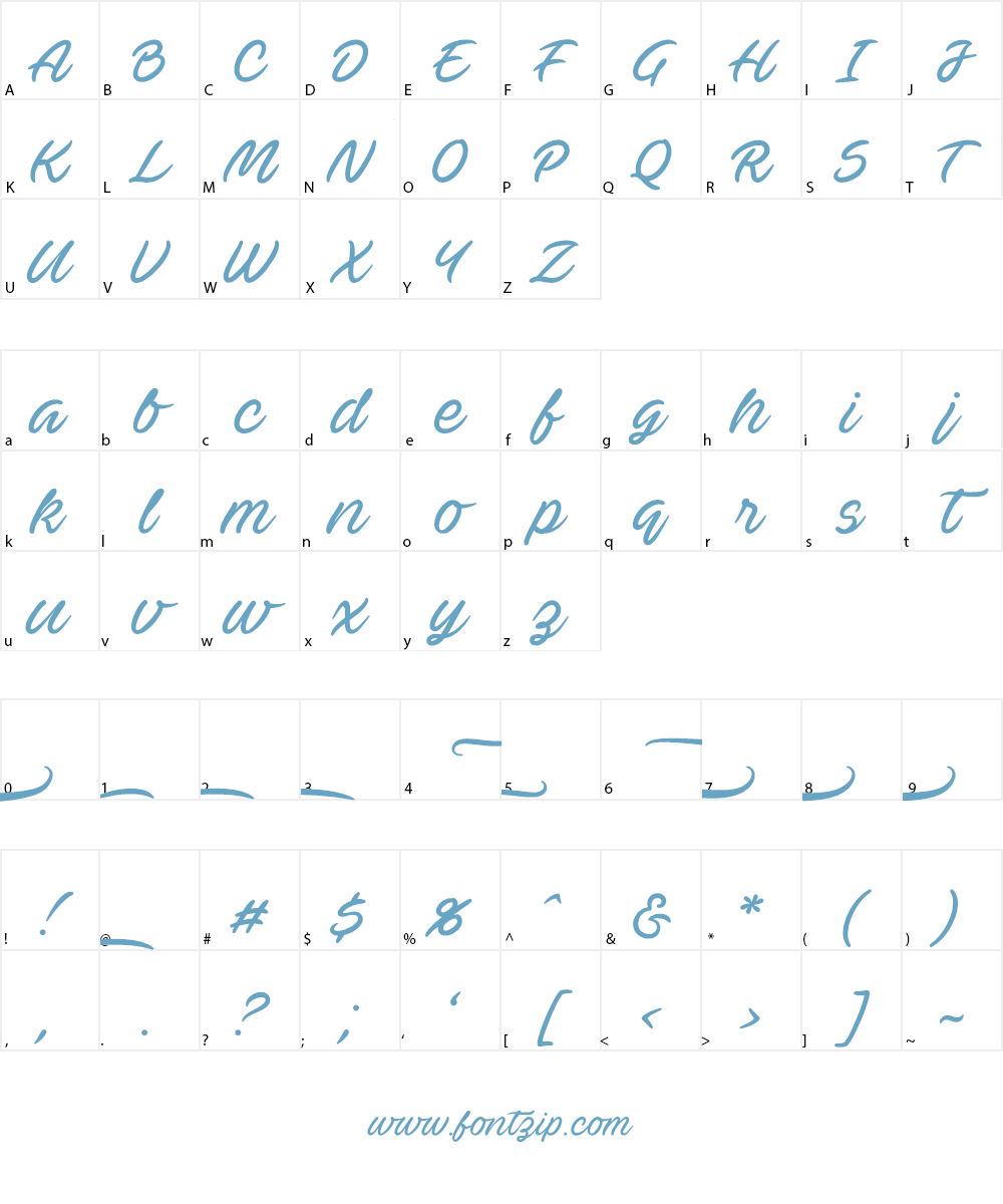 Ave Betwan PERSONAL USE ONLY Font Character