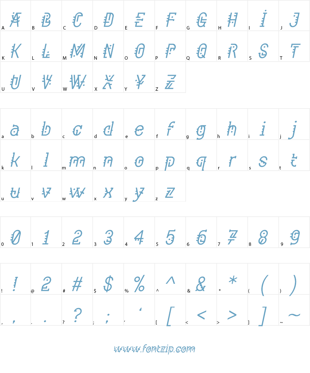 Component Font Character