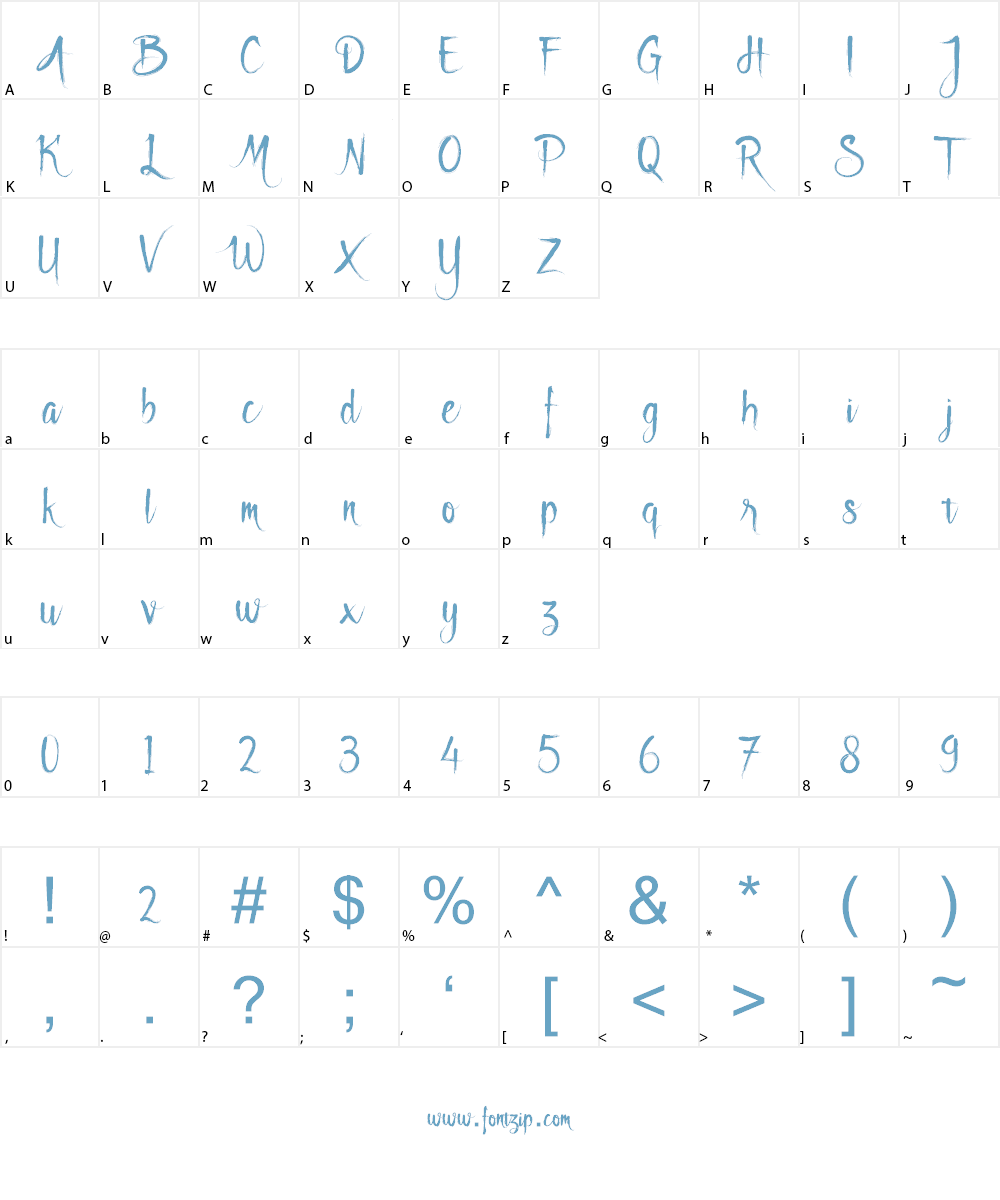 Godfeem Font Character