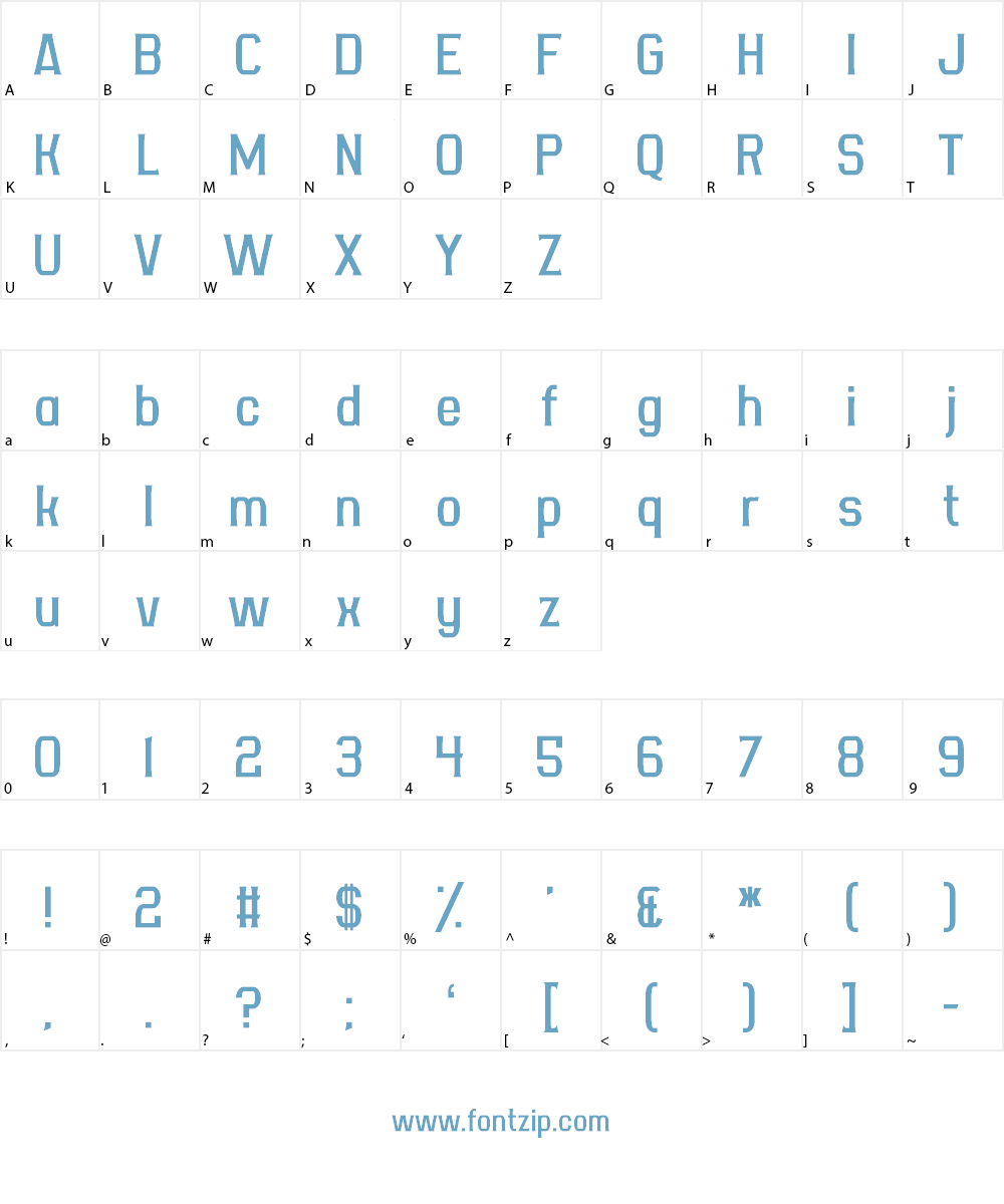 Acetate Font Character