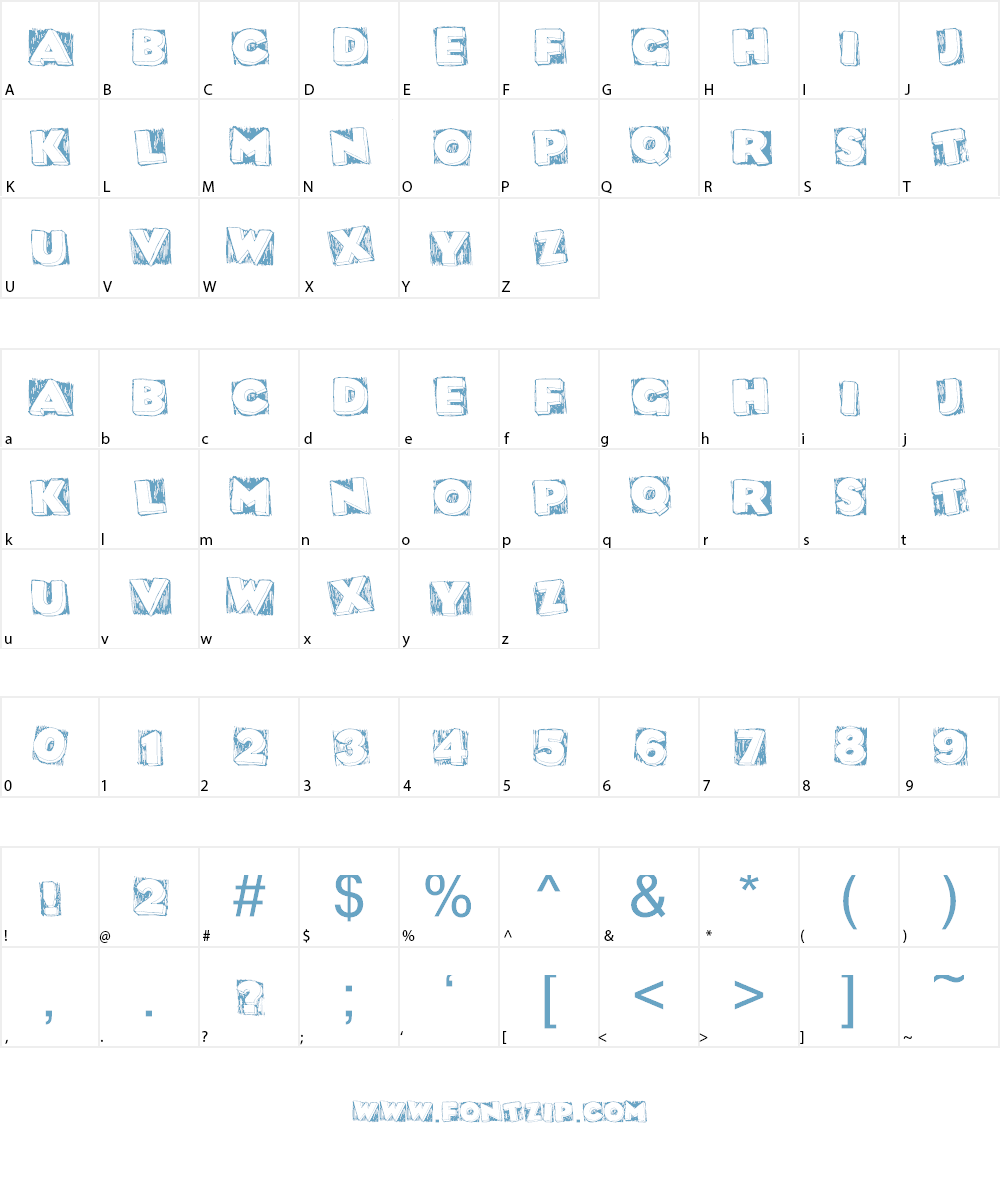 DatBox Font Character