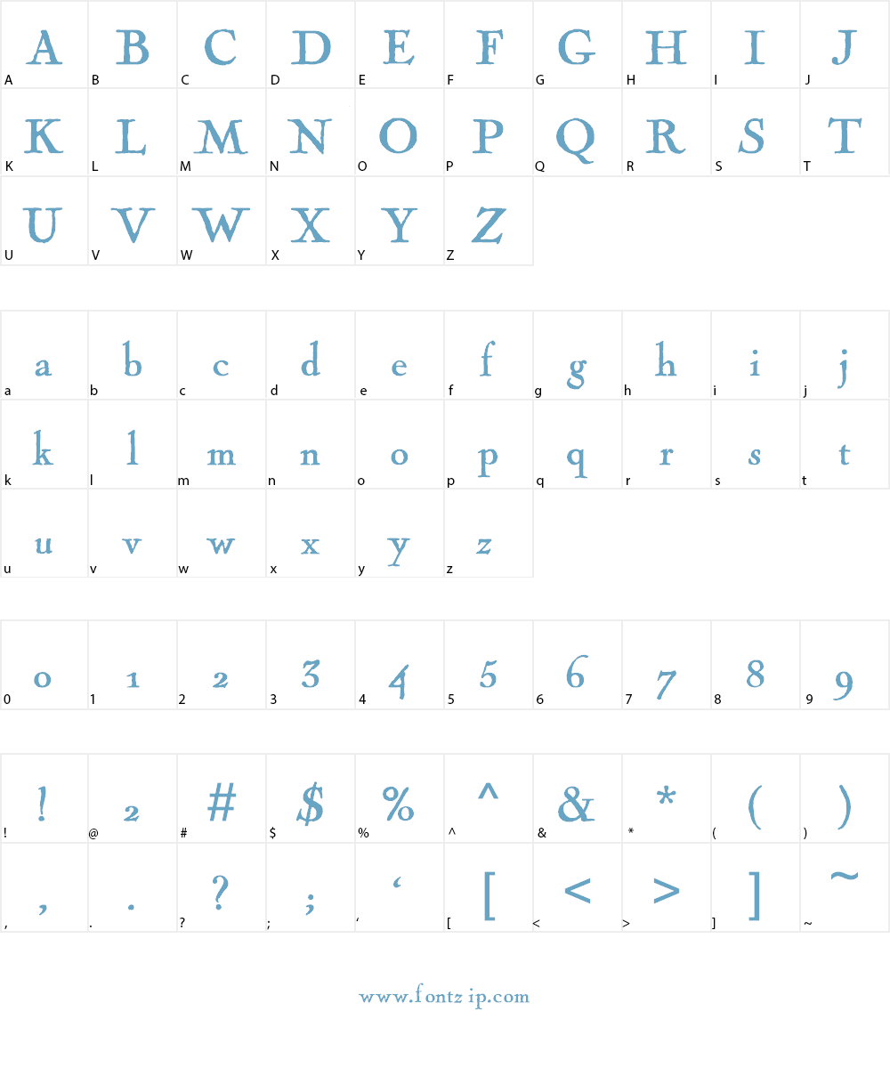 Fogle Hunter Font Character