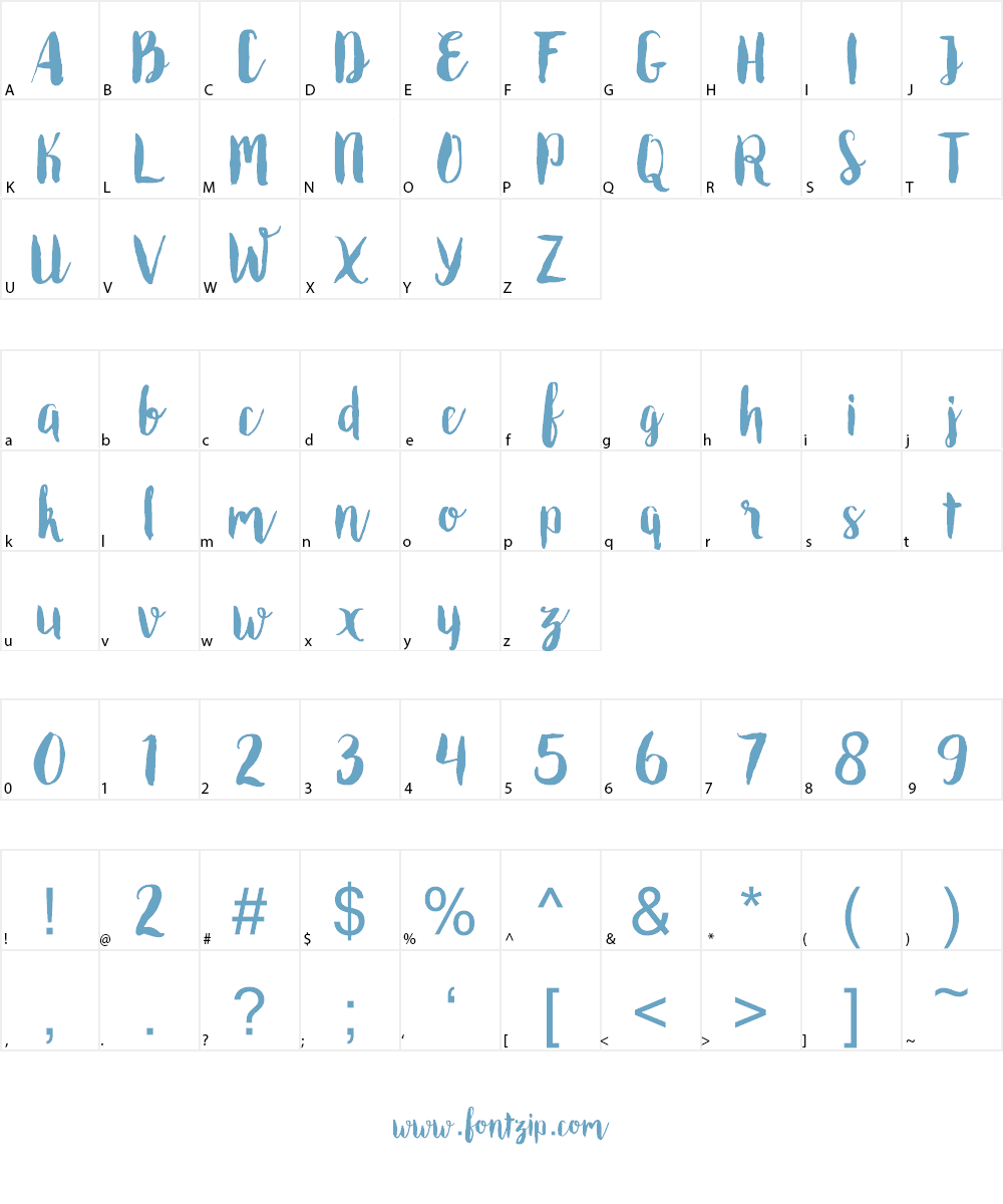 Roomfer Font Character