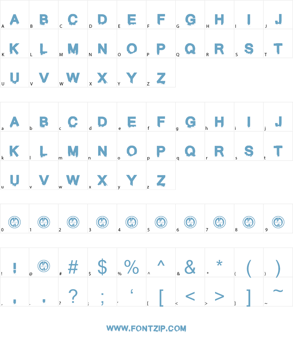 They Perished Font Character