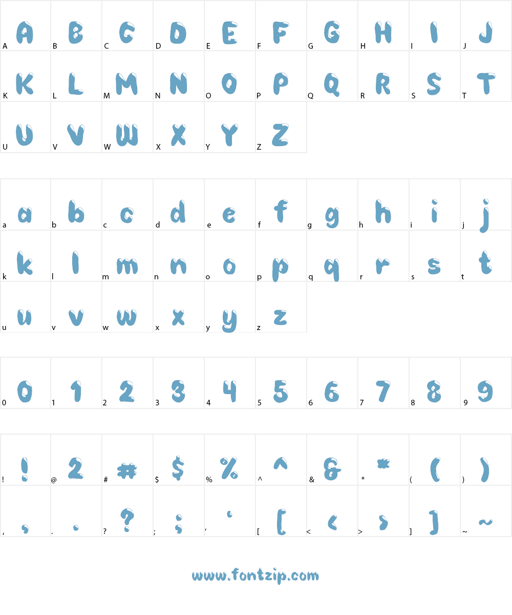 Choko Font Character