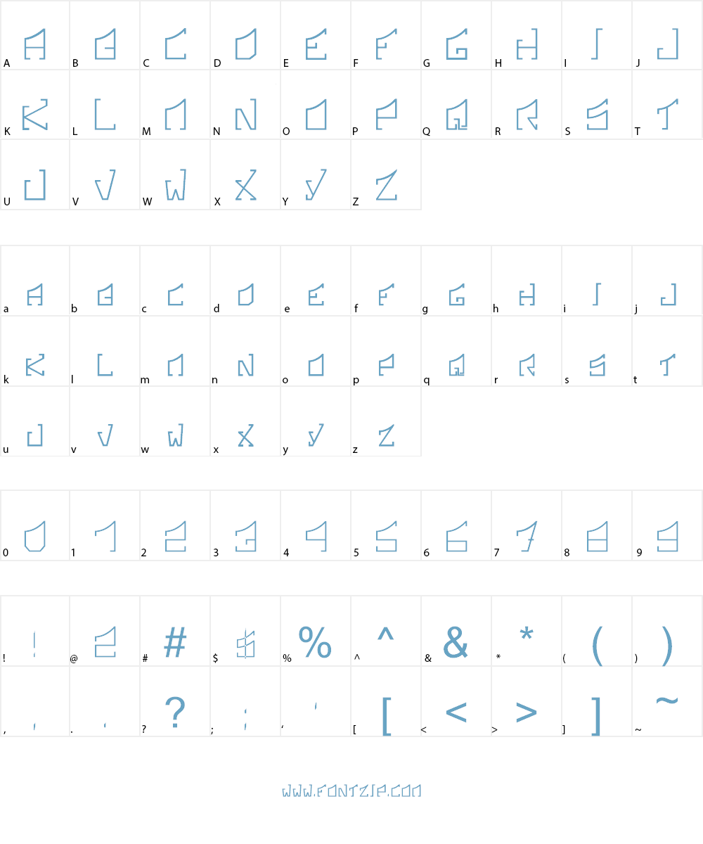 Sonic Boom Font Character