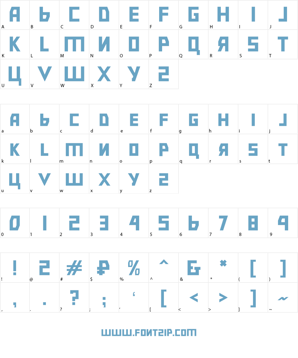 Bolshevik Font Character