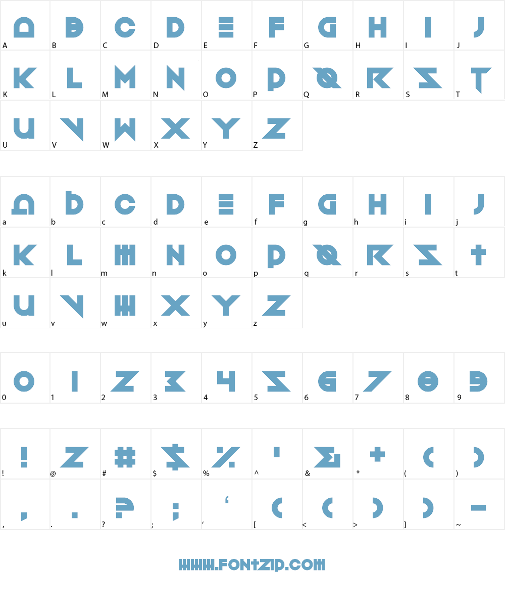 Toxico Font Character