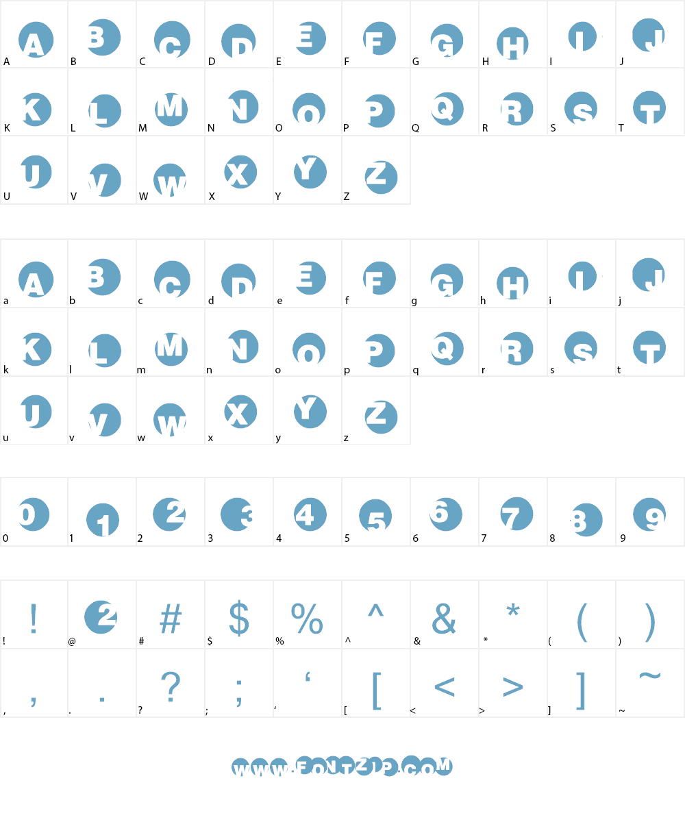 SpotLights Font Character
