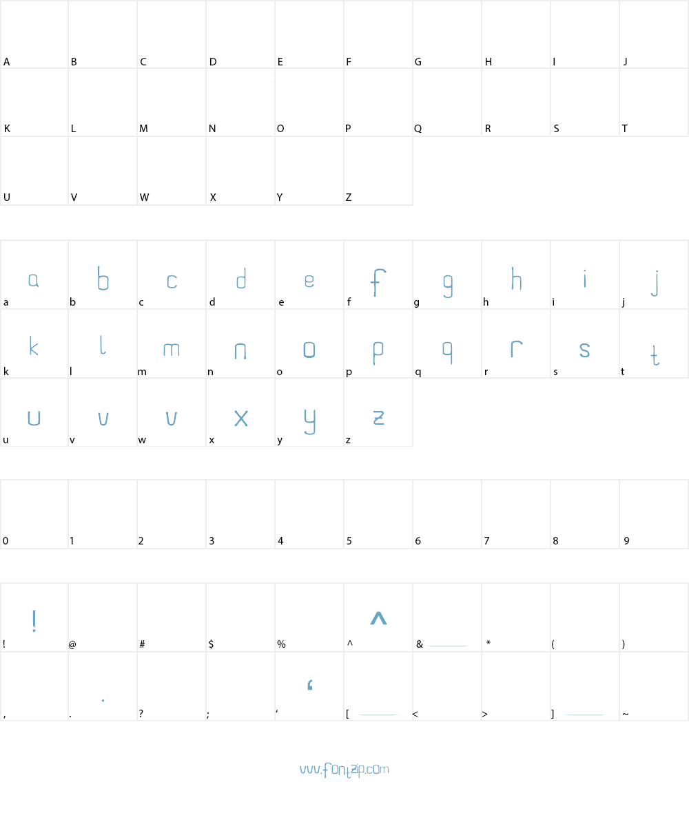 Scrabbler Medium Font Character