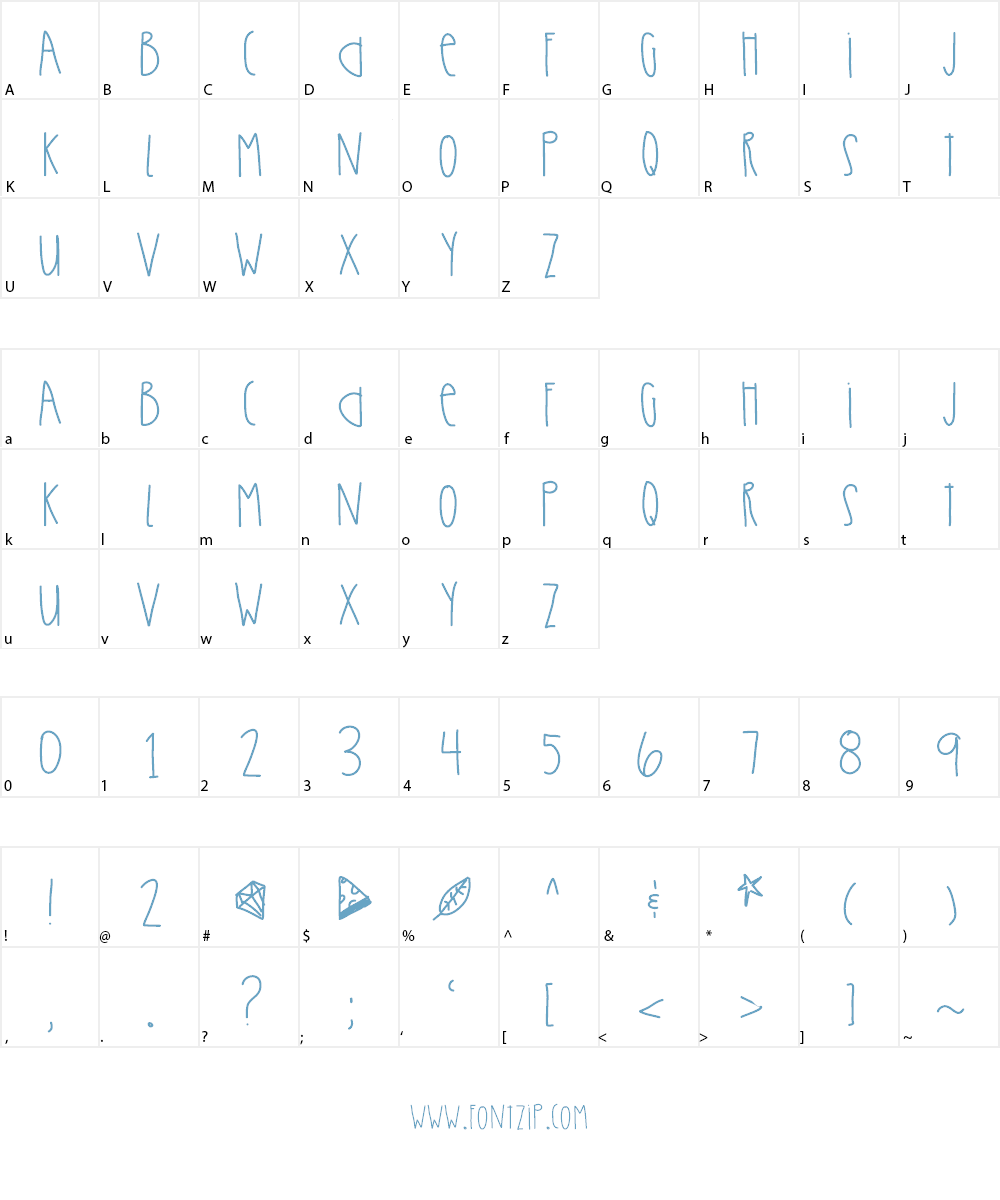 UltraBeams Font Character