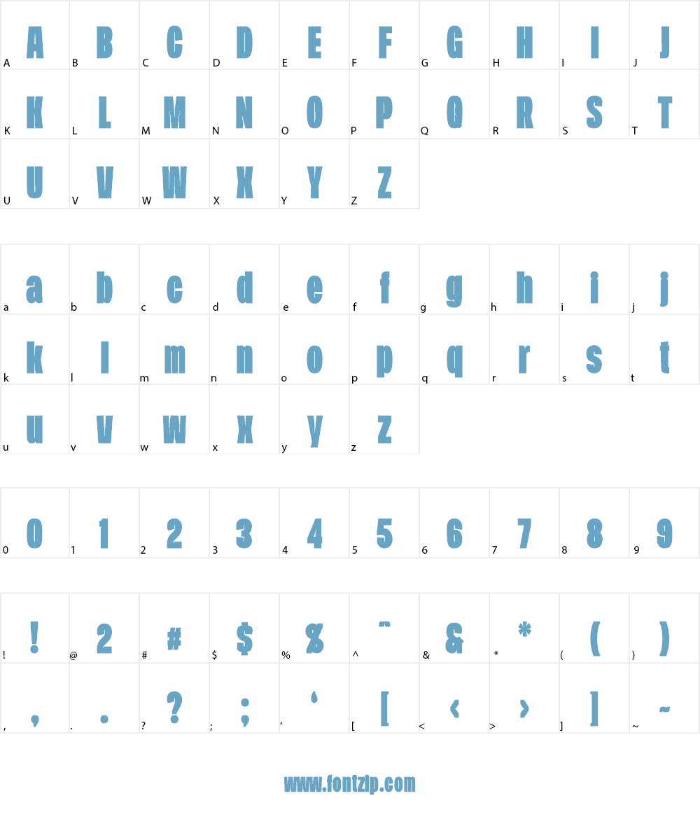Duera PERSONAL USE Normal Font Character
