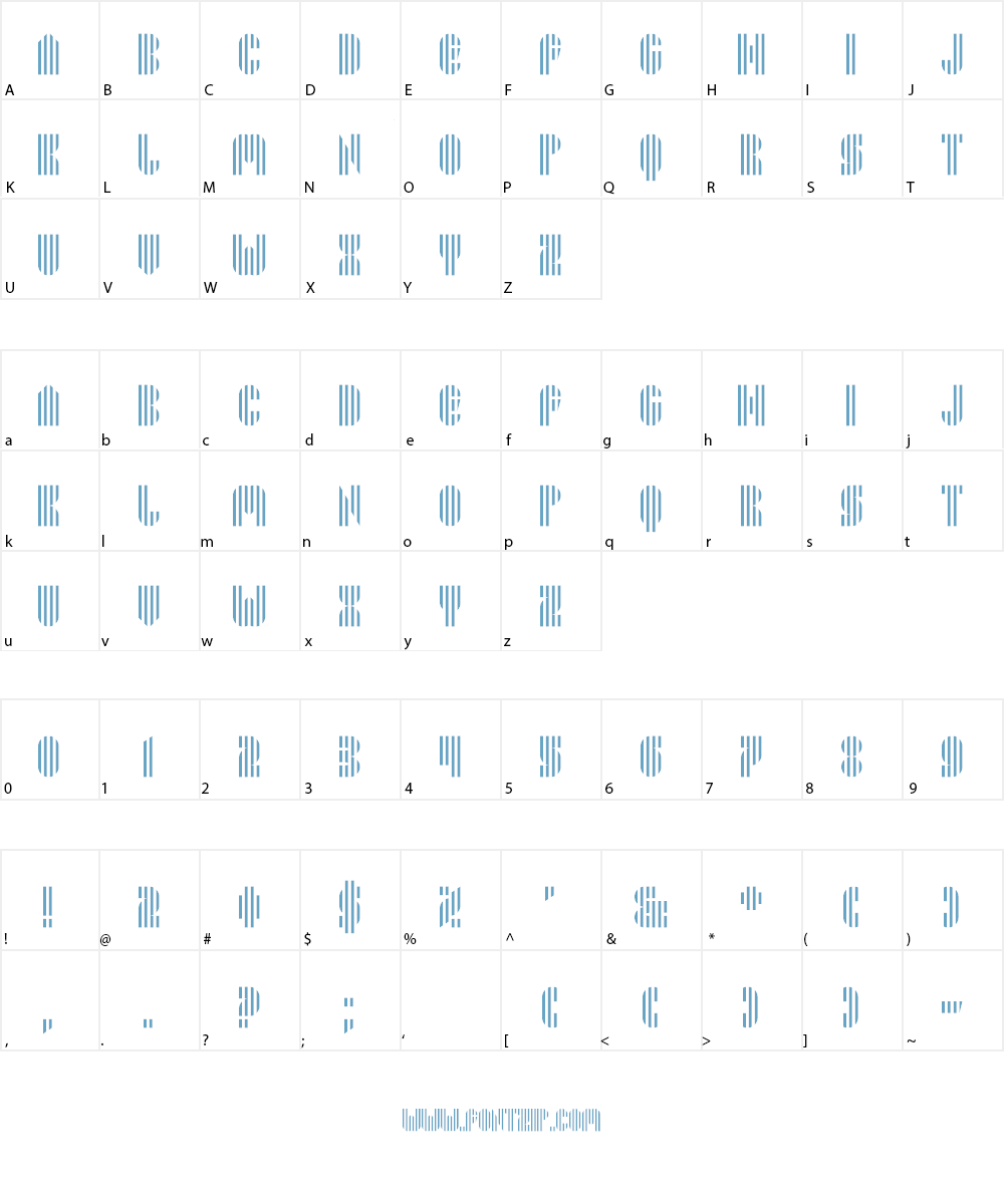 Pyrsing Font Character