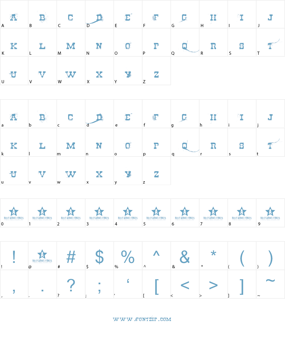Cheap stealer Font Character