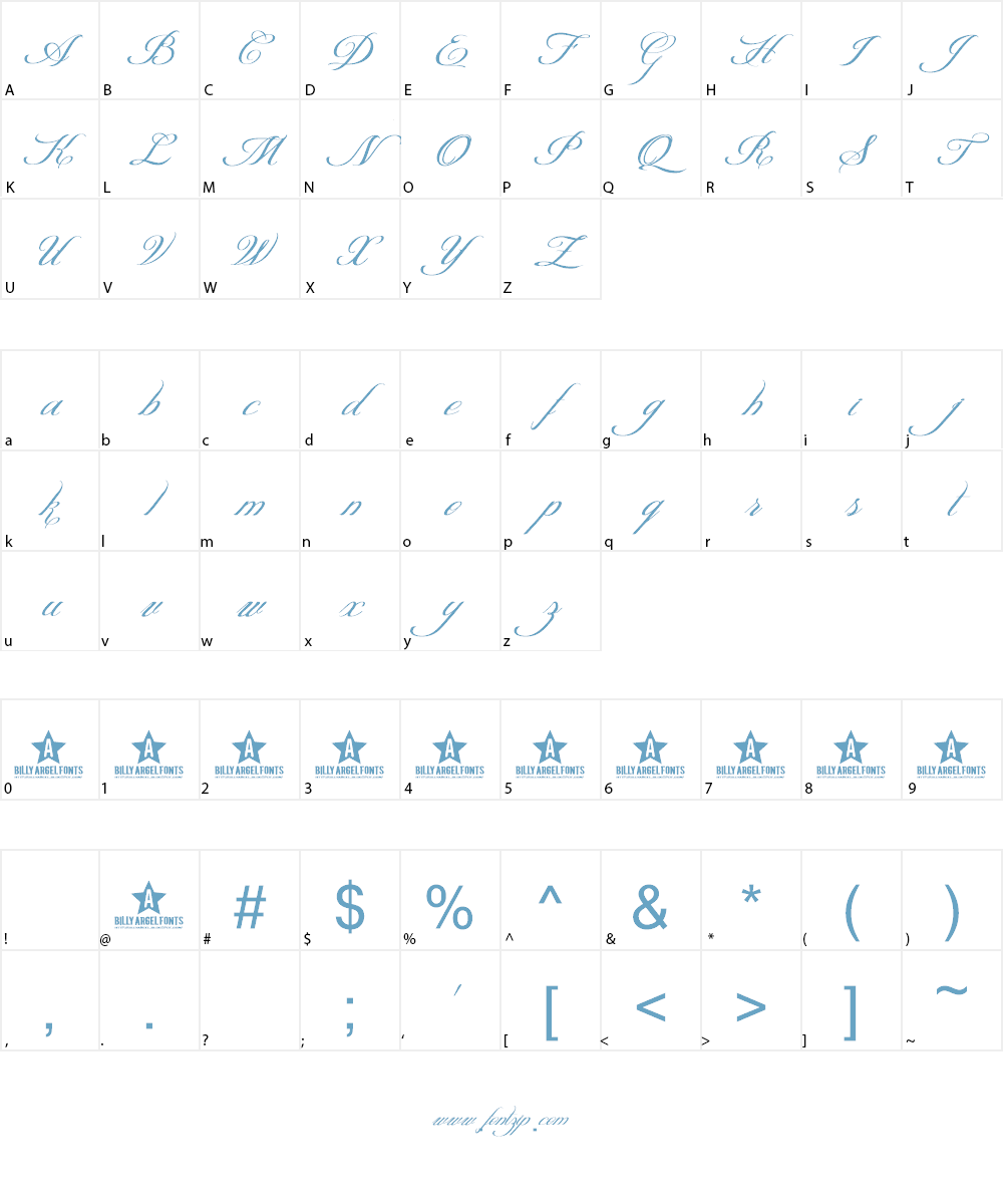 HEAVEN GATE Font Character