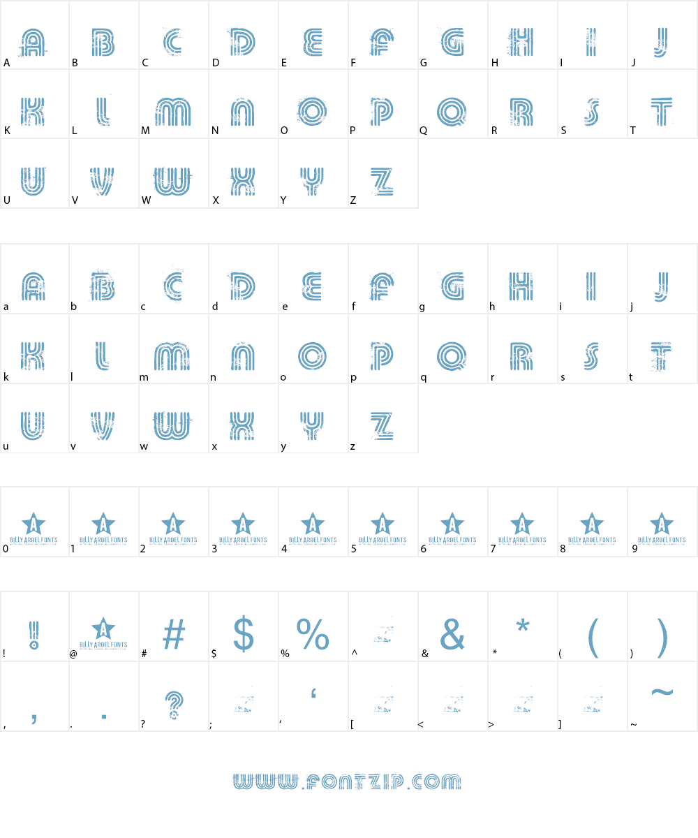 KILLED DJ Font Character