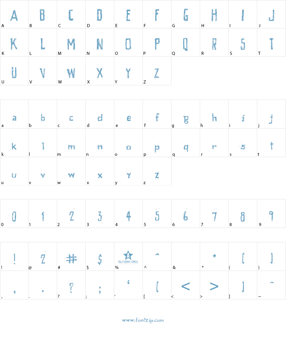 PEIXE FRITO Font Character