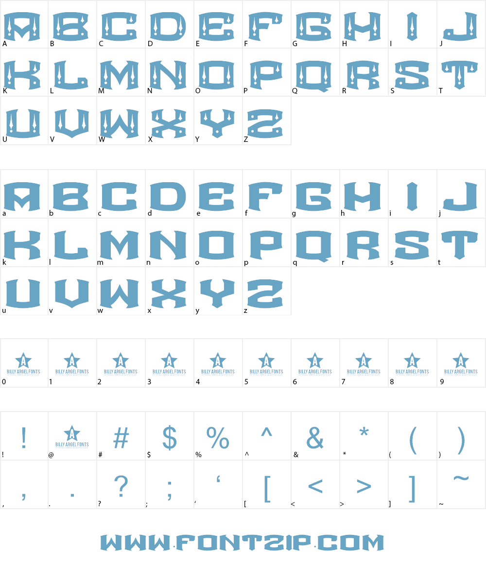 ROCKETAIR Font Character