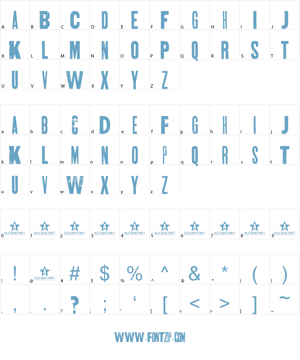 SKT AND DESTROY Font Character