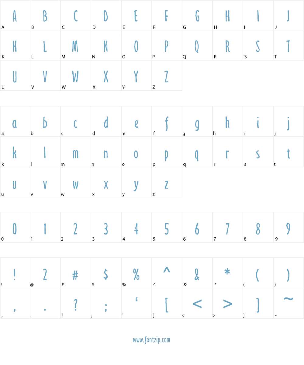 Jollysight Sans Font Character