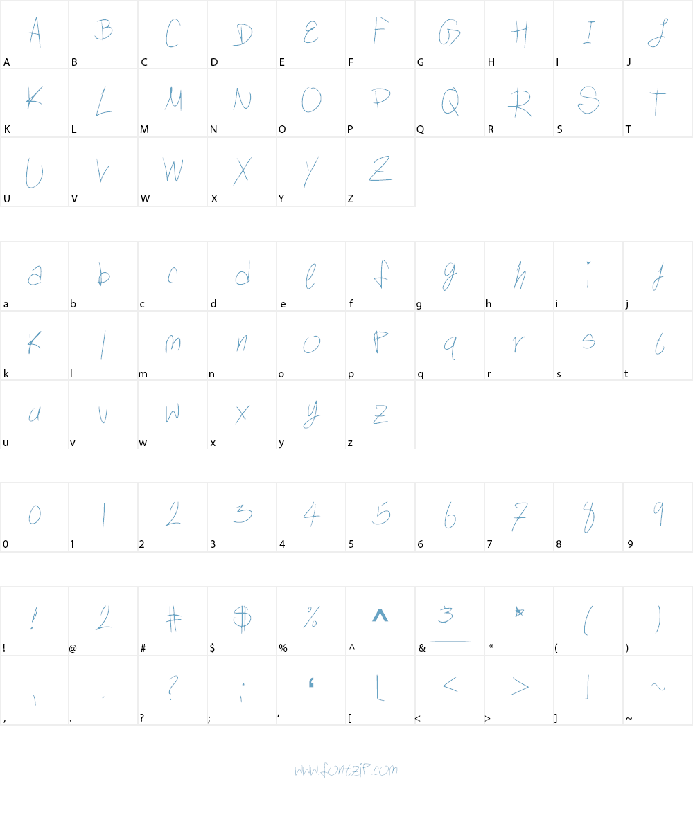 chicken Font Character